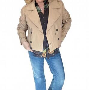 NEW 26 INTERNATIONAL kristina trench coat in tan